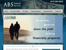 Tablet Screenshot of absfinancialservice.com